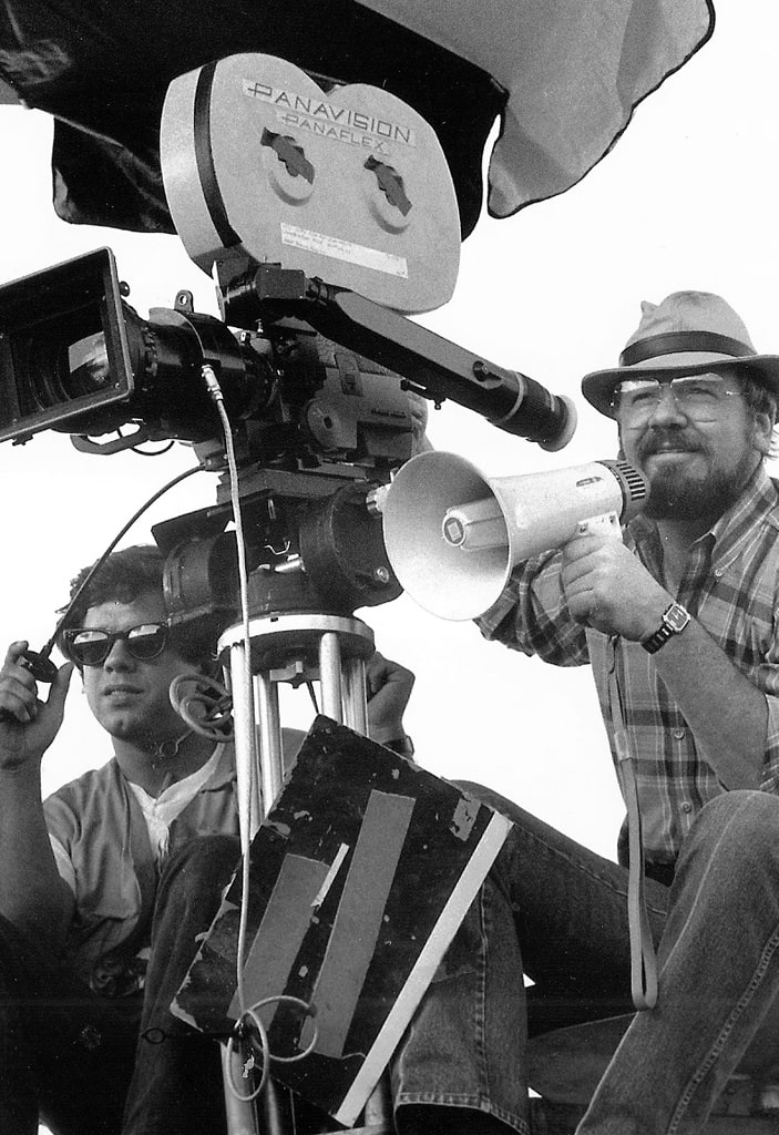 Big Rob on a Crane during a film shoot