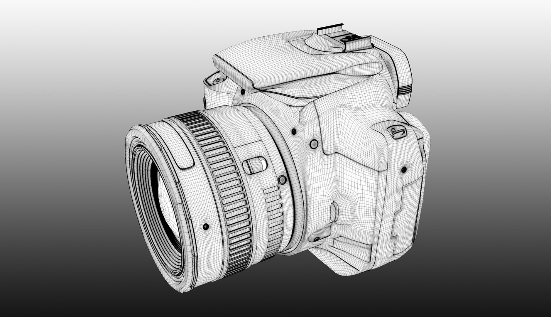 3D animation of a camera