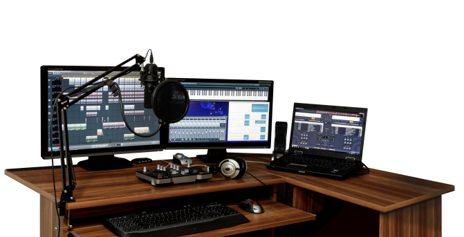 Computer on a desk