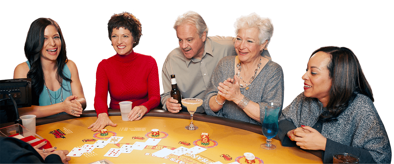 customers gambling at the casino