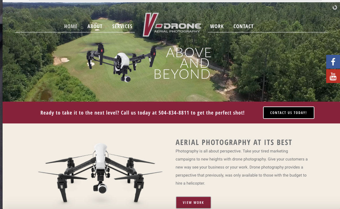 V-drone homepage