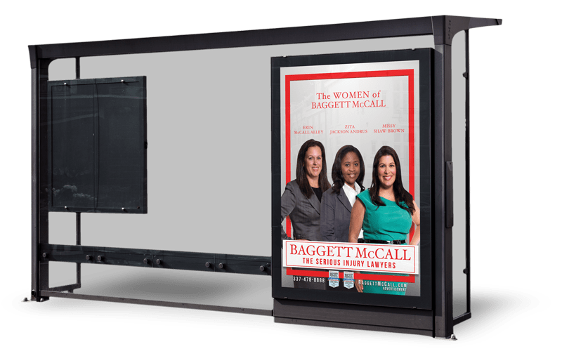Bus stop billboard mockup