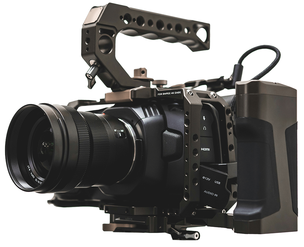 4k Camera in a cage