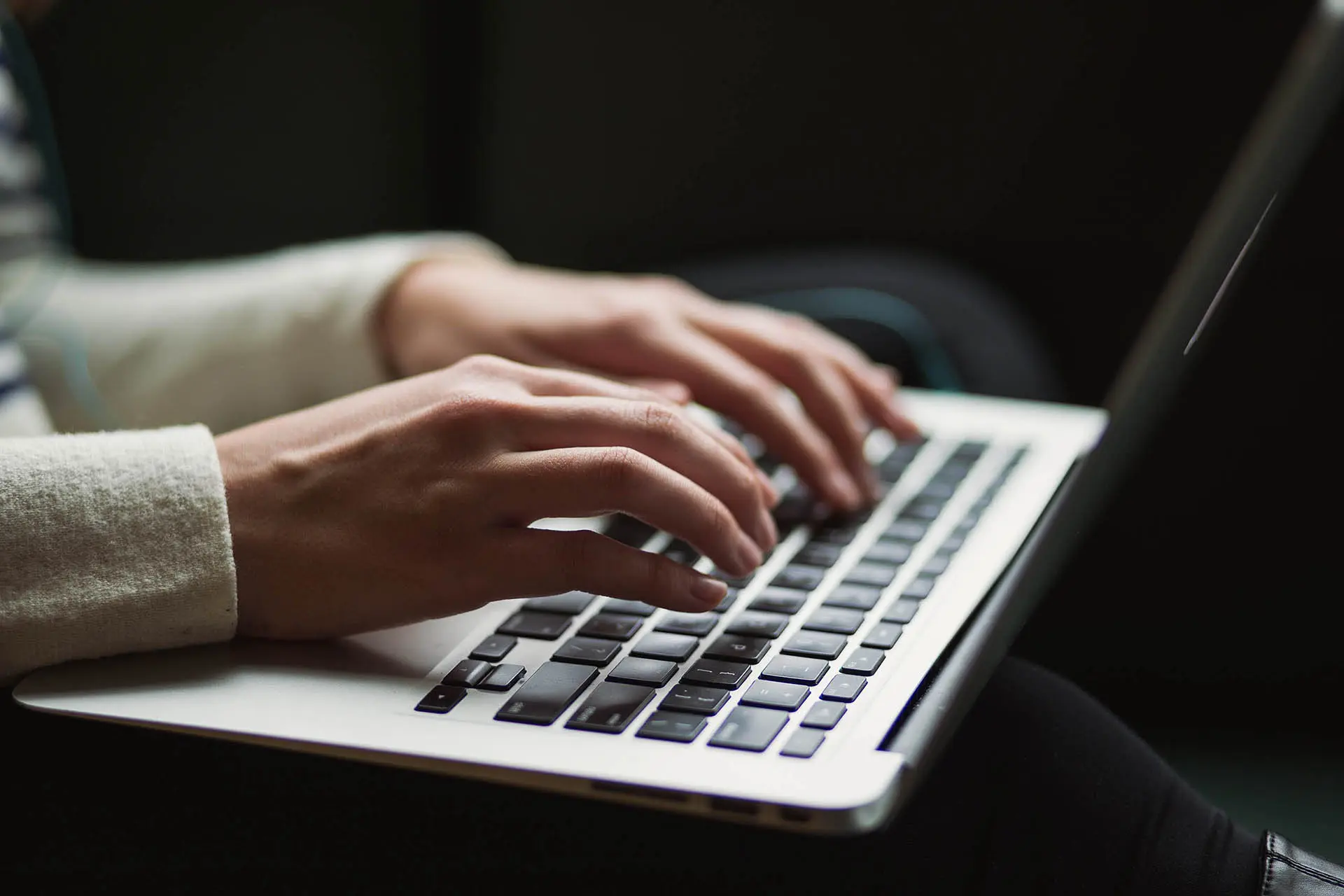 Velocity Agency Creative copywriter working on a script for a clients website in Metairie